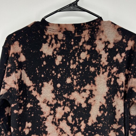 Friends TV Sweatshirt Black Bleached Crew Neck Pullover Long Sleeve - Picture 9 of 9